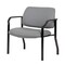 Boss Office Products Patient Guest Arm Chair, Black Steel Frame, Gray Antimicrobial Vinyl, 500 lb Capacity B9591AM-GY-500 - alternate 6